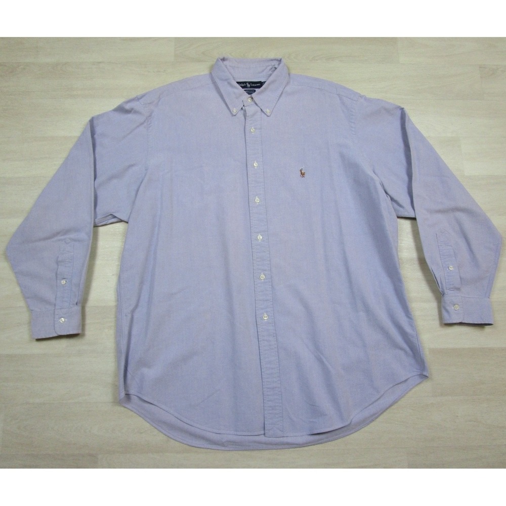 Vintage 90s Ralph Lauren Yarmouth Button Down Shirt Men's (17 1/2- 36)‎ Preppy
